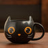 Mug chat d'Halloween avec couvercle en forme de chapeau - UstensilesCulinaires