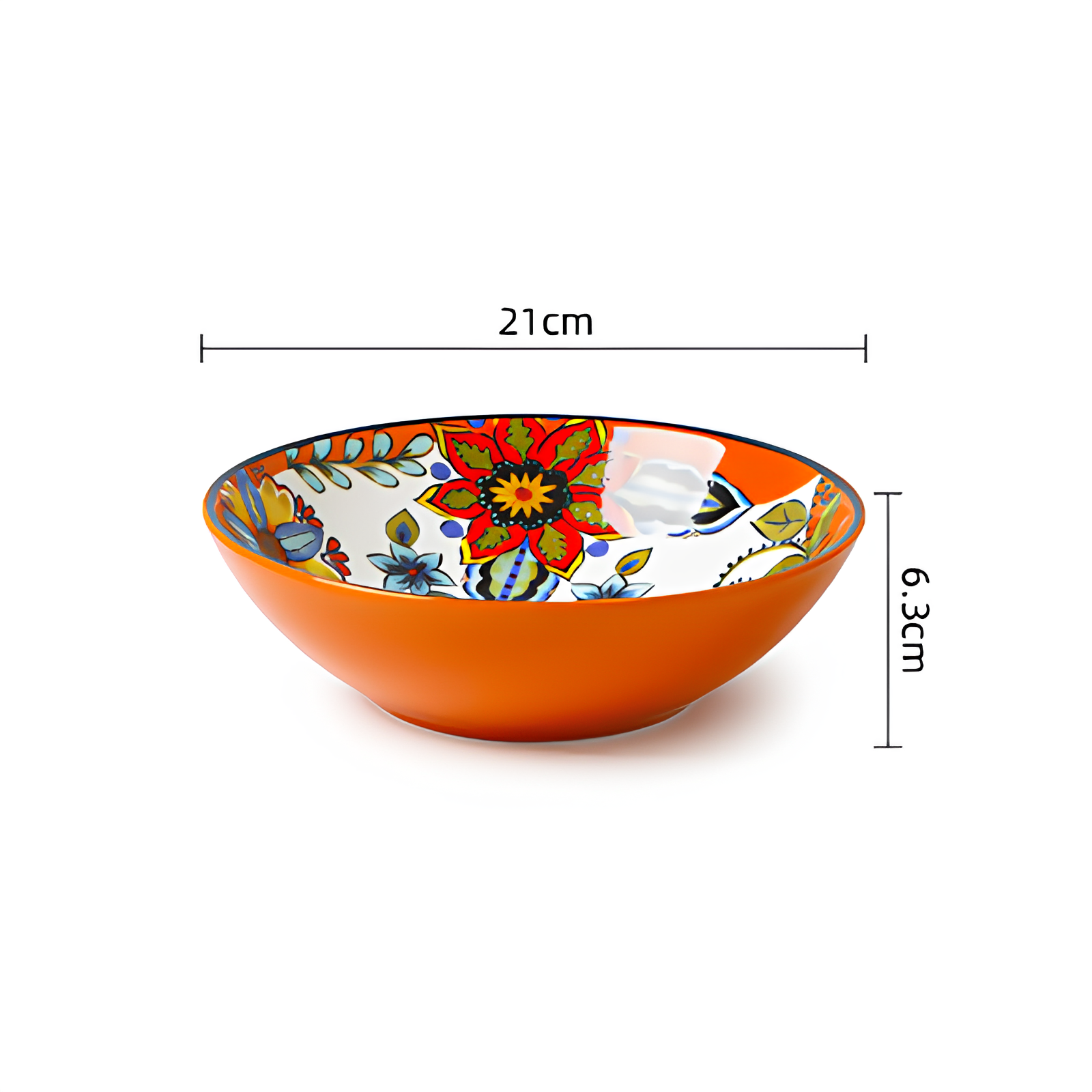 Bols motif floral  fait main - UstensilesCulinaires