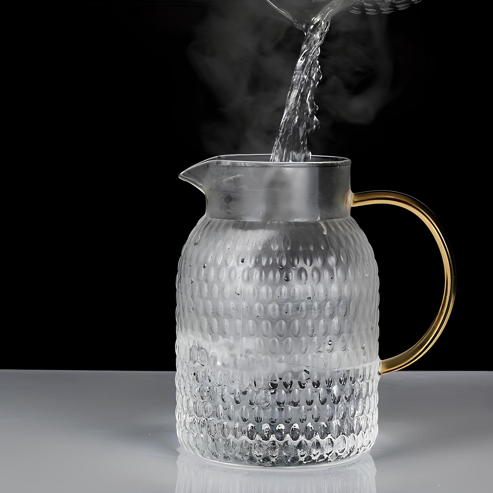 Carafe d'eau en verre double fonction - UstensilesCulinaires