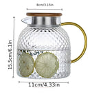 Carafe d'eau en verre double fonction - UstensilesCulinaires