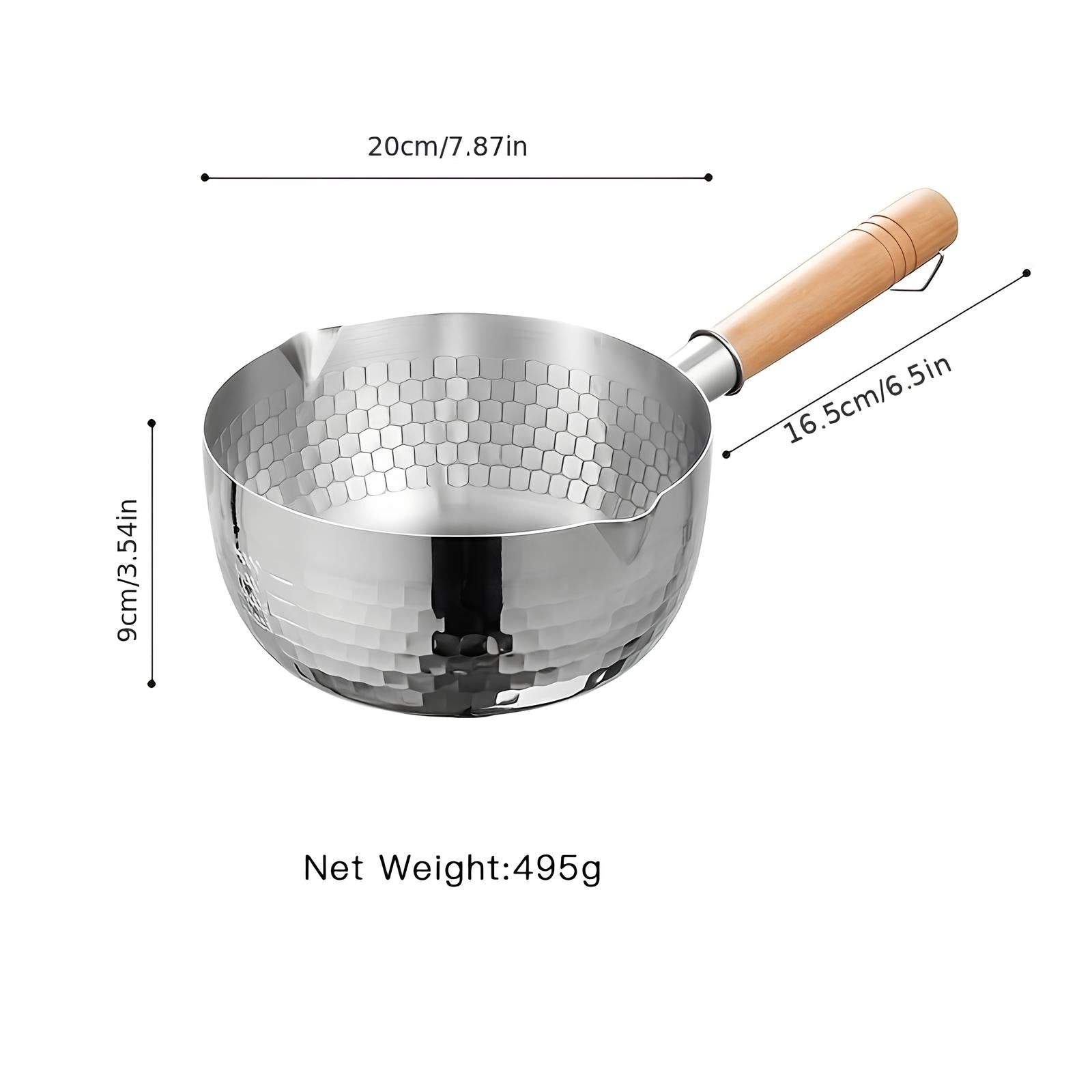 Casserole  en Acier Inoxydable effet miroir - UstensilesCulinaires