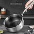 Stainless steel wok with non-stick coating