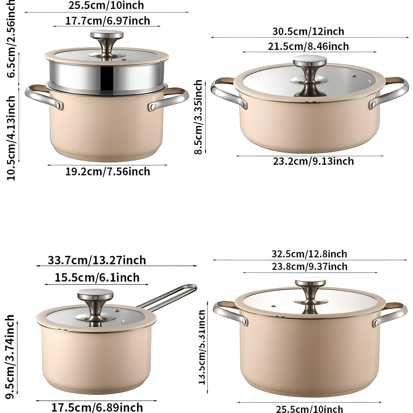 Batterie de cuisine 4 pièces à bordure silicone - UstensilesCulinaires