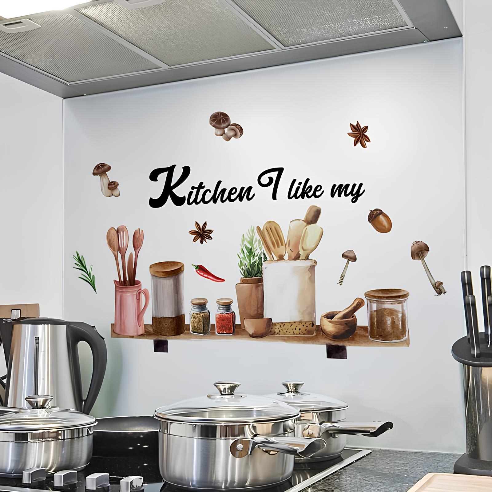Stickers muraux - I like my Kitchen - UstensilesCulinaires