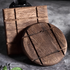 Rustic wooden trivet 