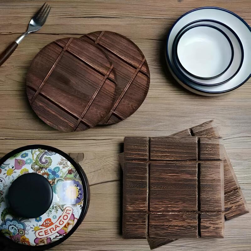 Rustic wooden trivet 