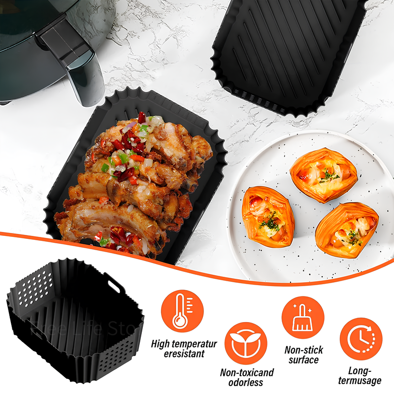 Rectangular Silicone Mold for Air Fryer - Airfryer