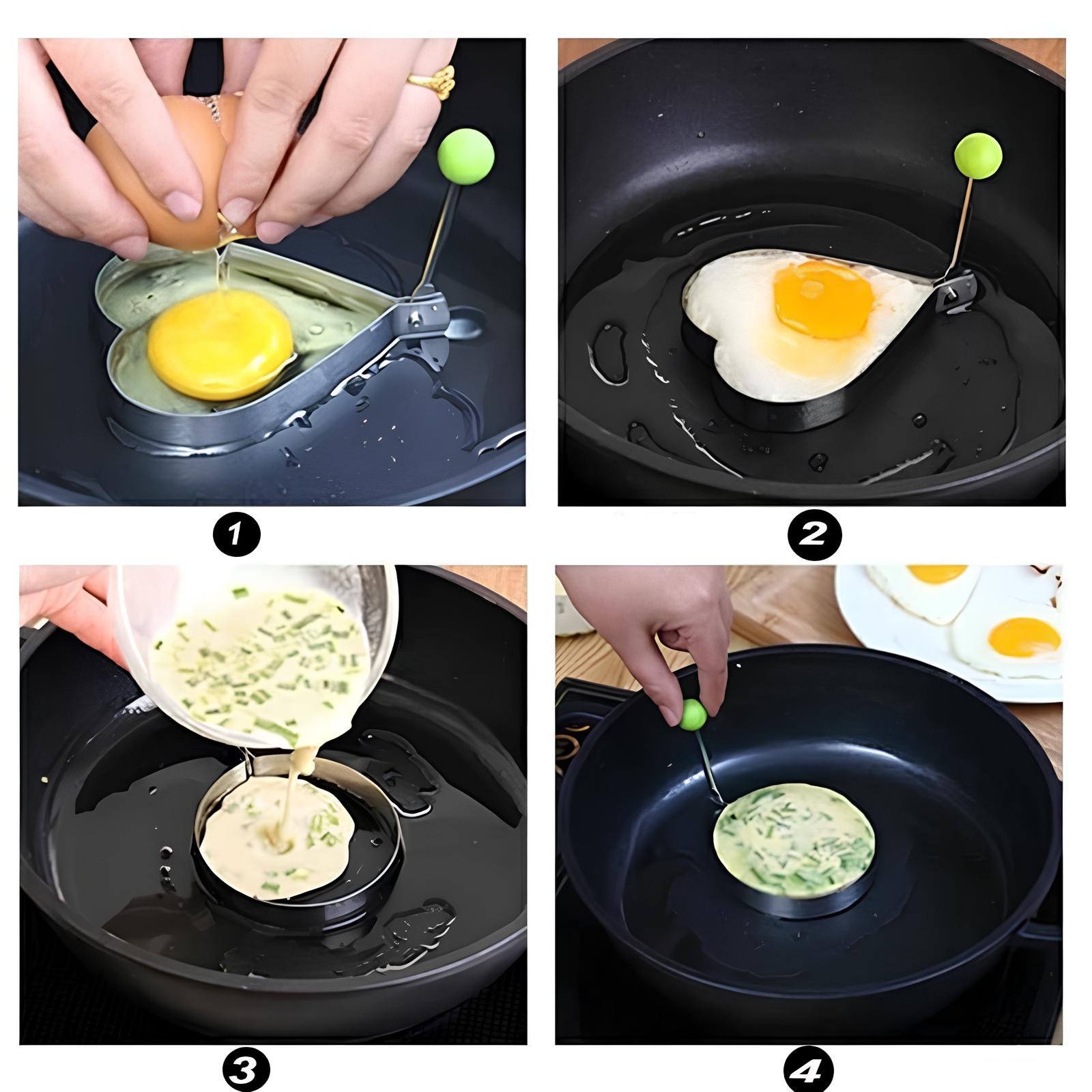 Moules à œufs en acier inoxydable - UstensilesCulinaires