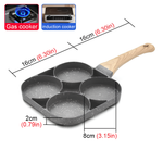 4-mold non-stick frying pan