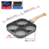 4-mold non-stick frying pan