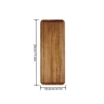 Rectangular acacia wood serving tray