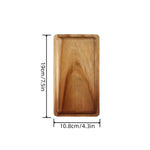 Rectangular acacia wood serving tray