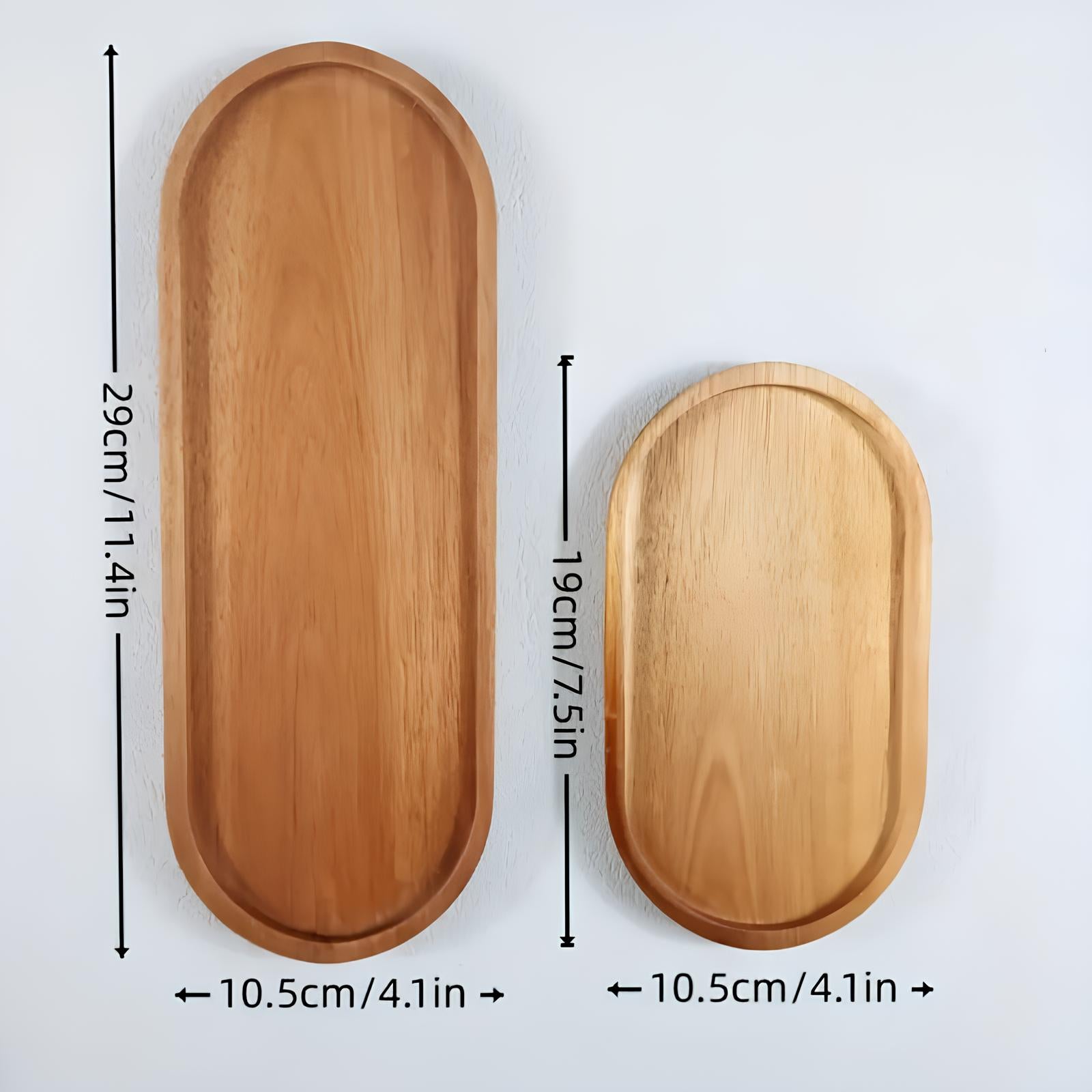 Acacia wood serving tray