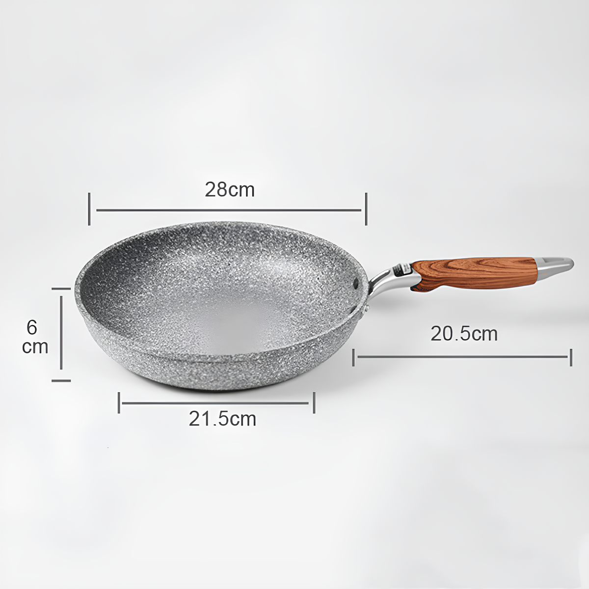 24cm Blackplus induction frying pan with oven option 