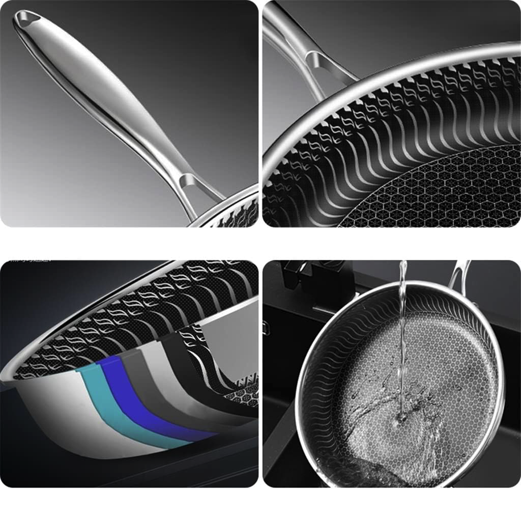 High-end stainless steel induction pan 