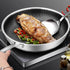 High-end stainless steel induction pan 