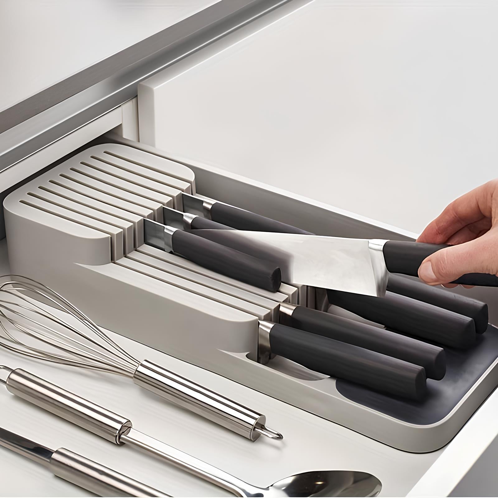 Porte-couteaux de tiroirs ingénieux - UstensilesCulinaires