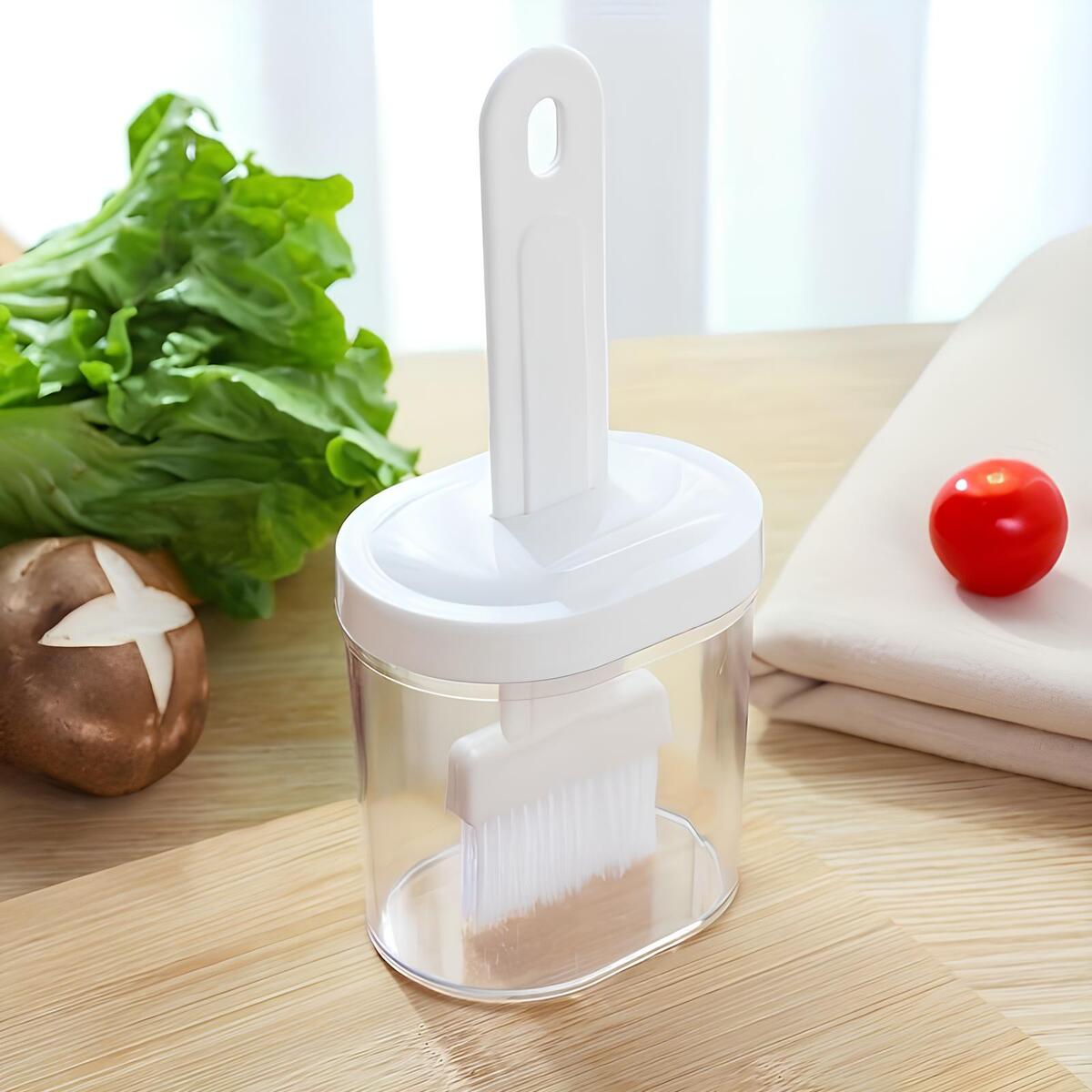 2 in 1 Oil Dispenser Bottle with Silicone Brush