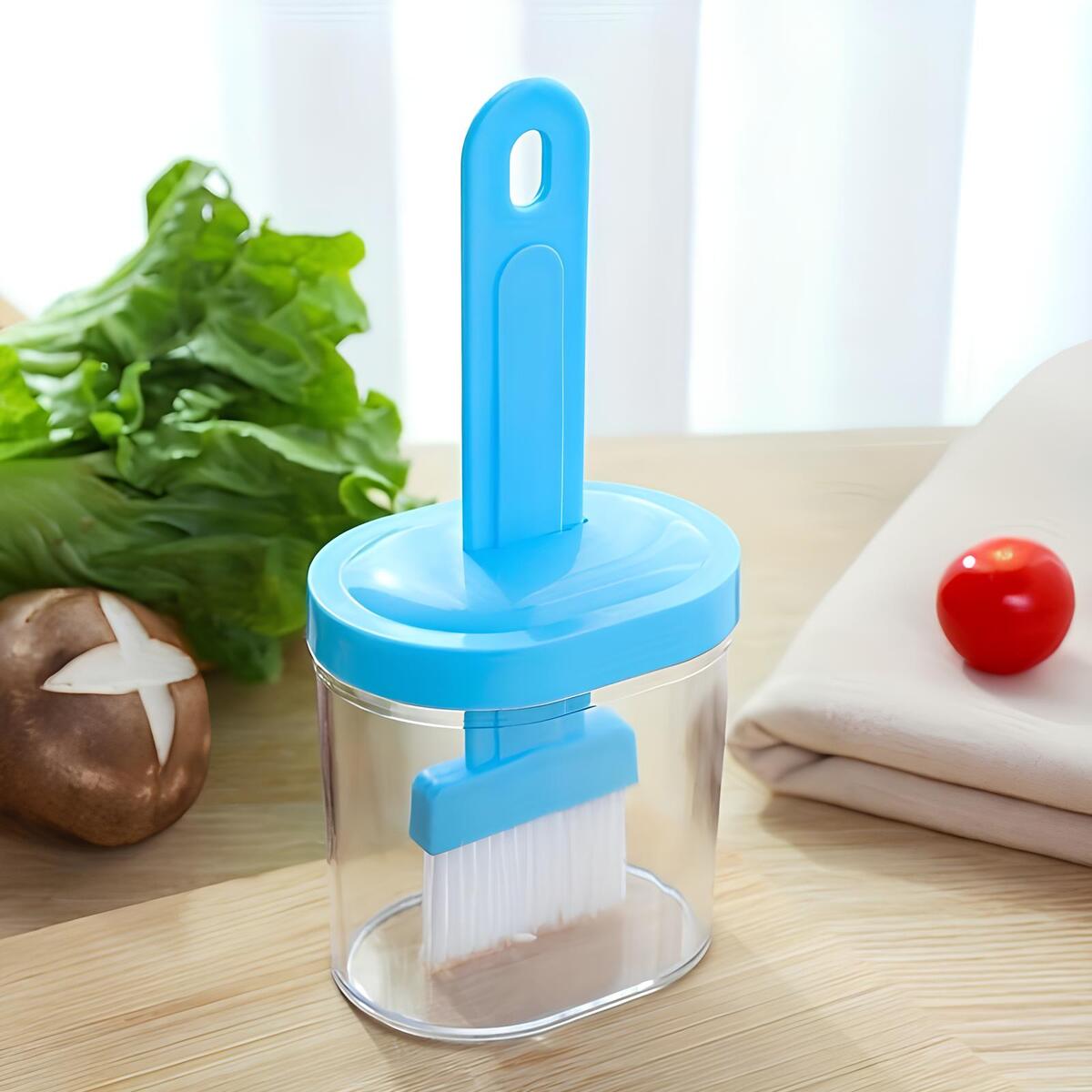 2 in 1 Oil Dispenser Bottle with Silicone Brush