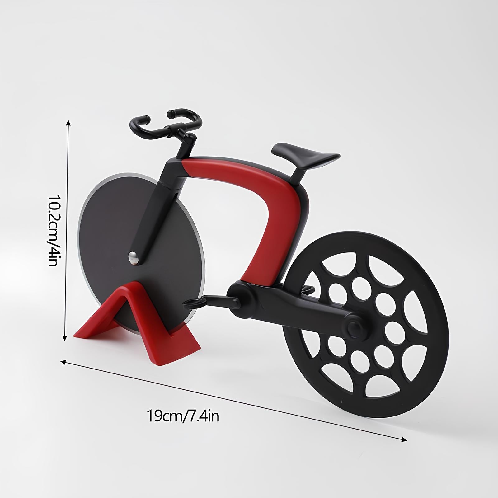 Roulette à pizza vélo de course rouge - UstensilesCulinaires