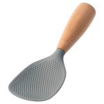 Spatule en silicone avec manche en bois - UstensilesCulinaires