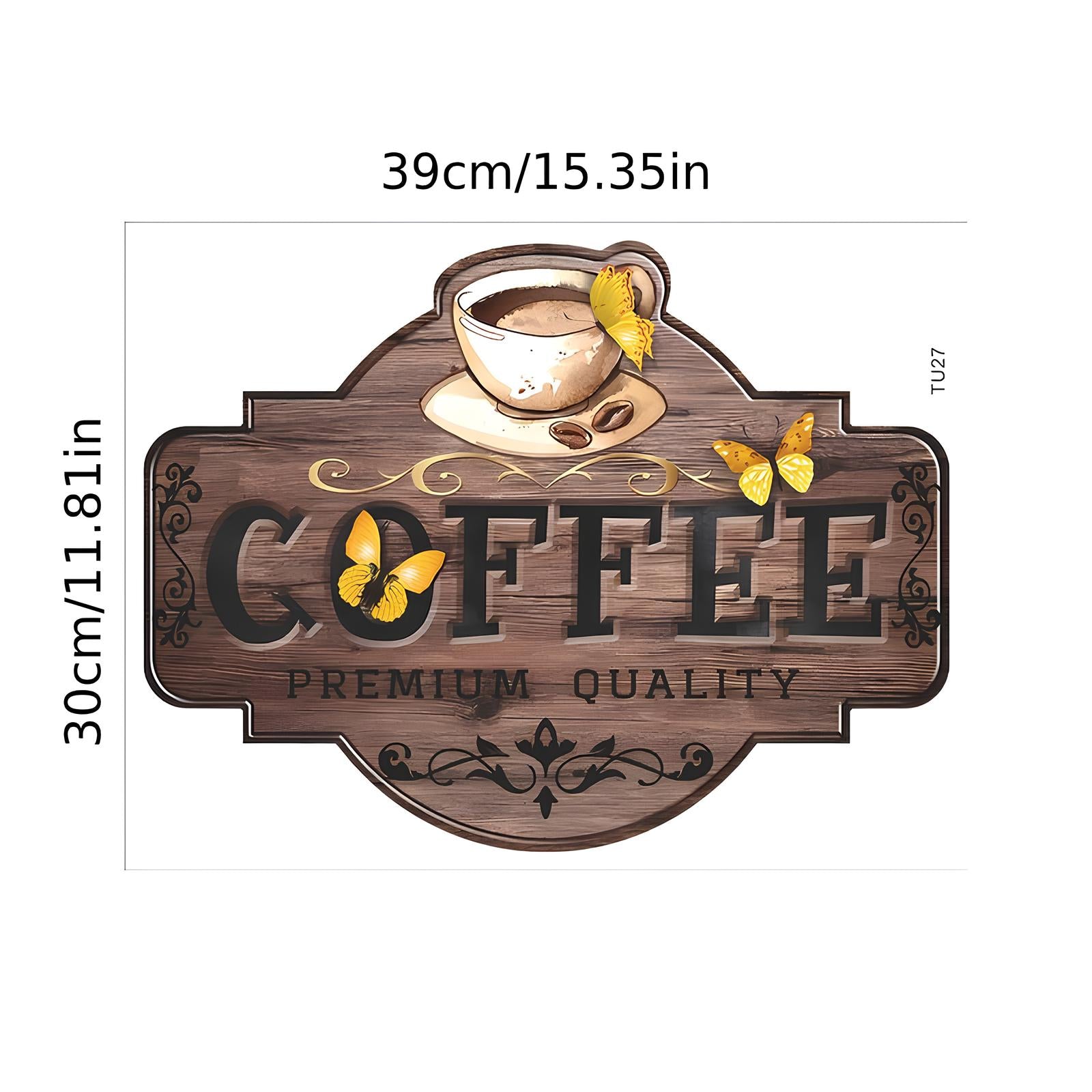 Stickers muraux - Coin Café Effet 3D - UstensilesCulinaires