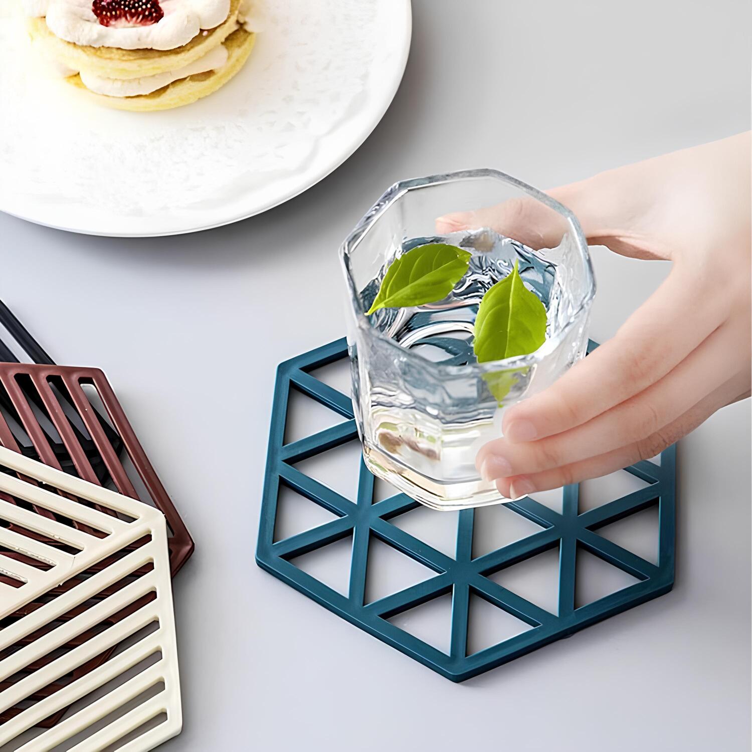 Hexagonal Silicone Trivet