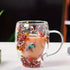 Tasse a cafe en verre transparent avec fleurs sechees  | Ustensiles Culinaires