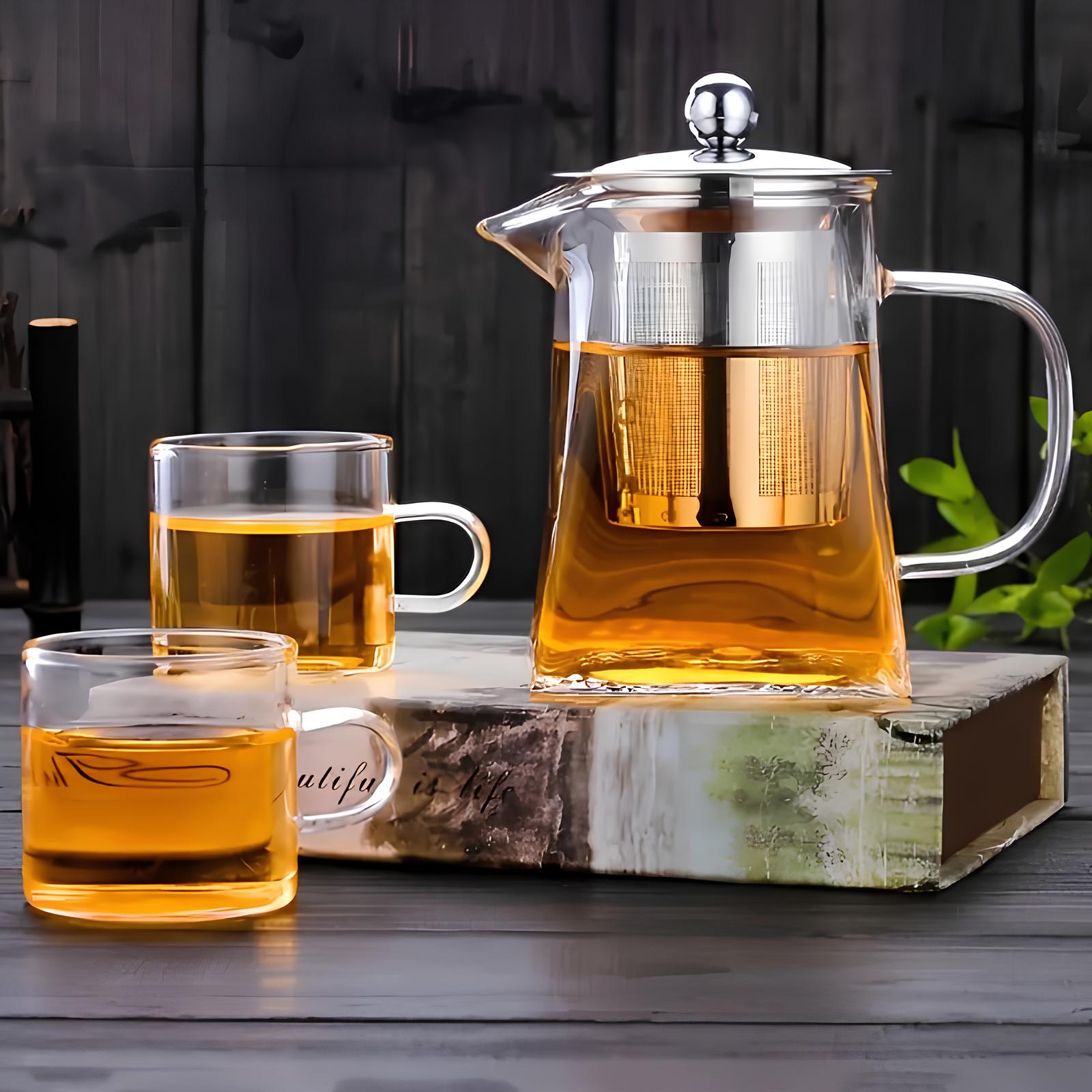 Théière infuseur en verre borosilicate - UstensilesCulinaires