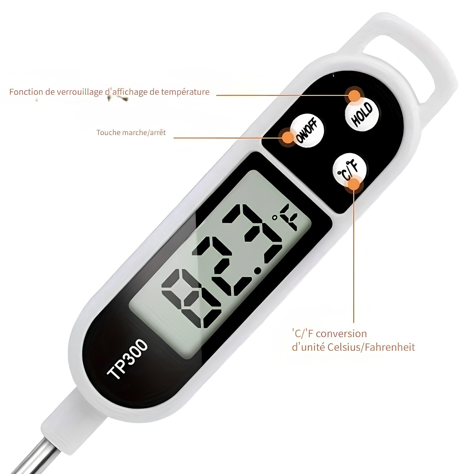 Thermomètre alimentaire à lecture Instantanée - UstensilesCulinaires
