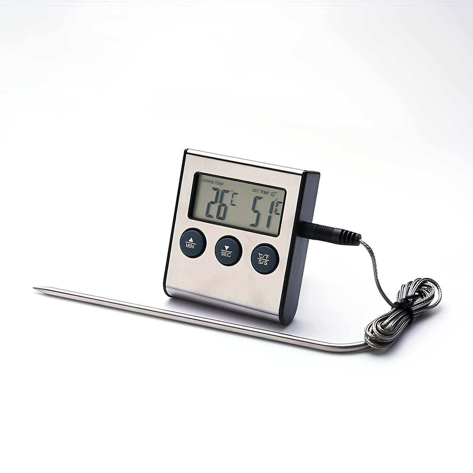 Thermomètre numérique avec minuterie - UstensilesCulinaires