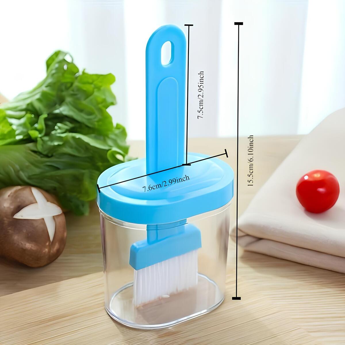 2 in 1 Oil Dispenser Bottle with Silicone Brush