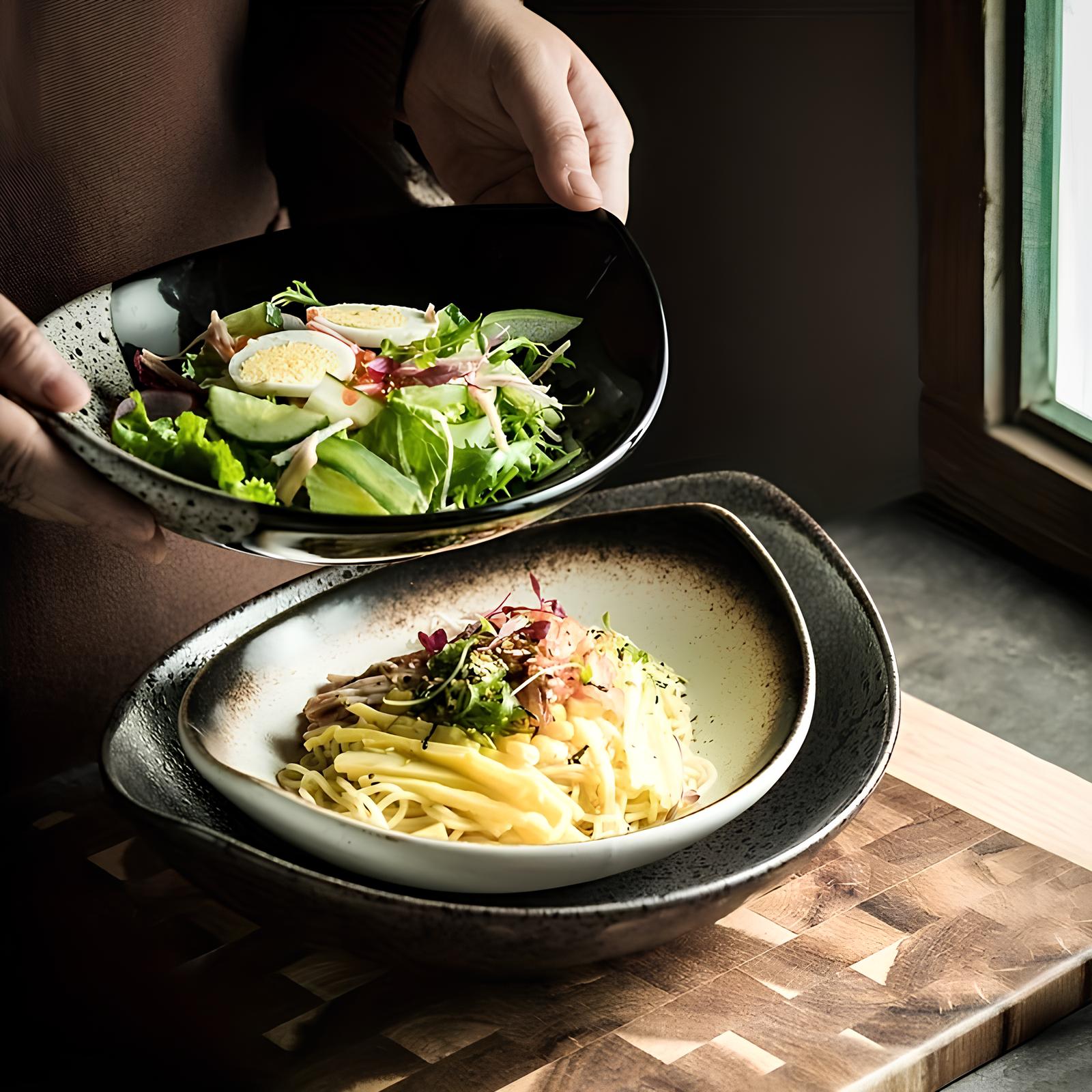 Assiette Creuse Céramique | Assiette Creuse | Ustensiles Culinaires 