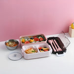 Lunch Box en acier inoxydable tout inclus - UstensilesCulinaires