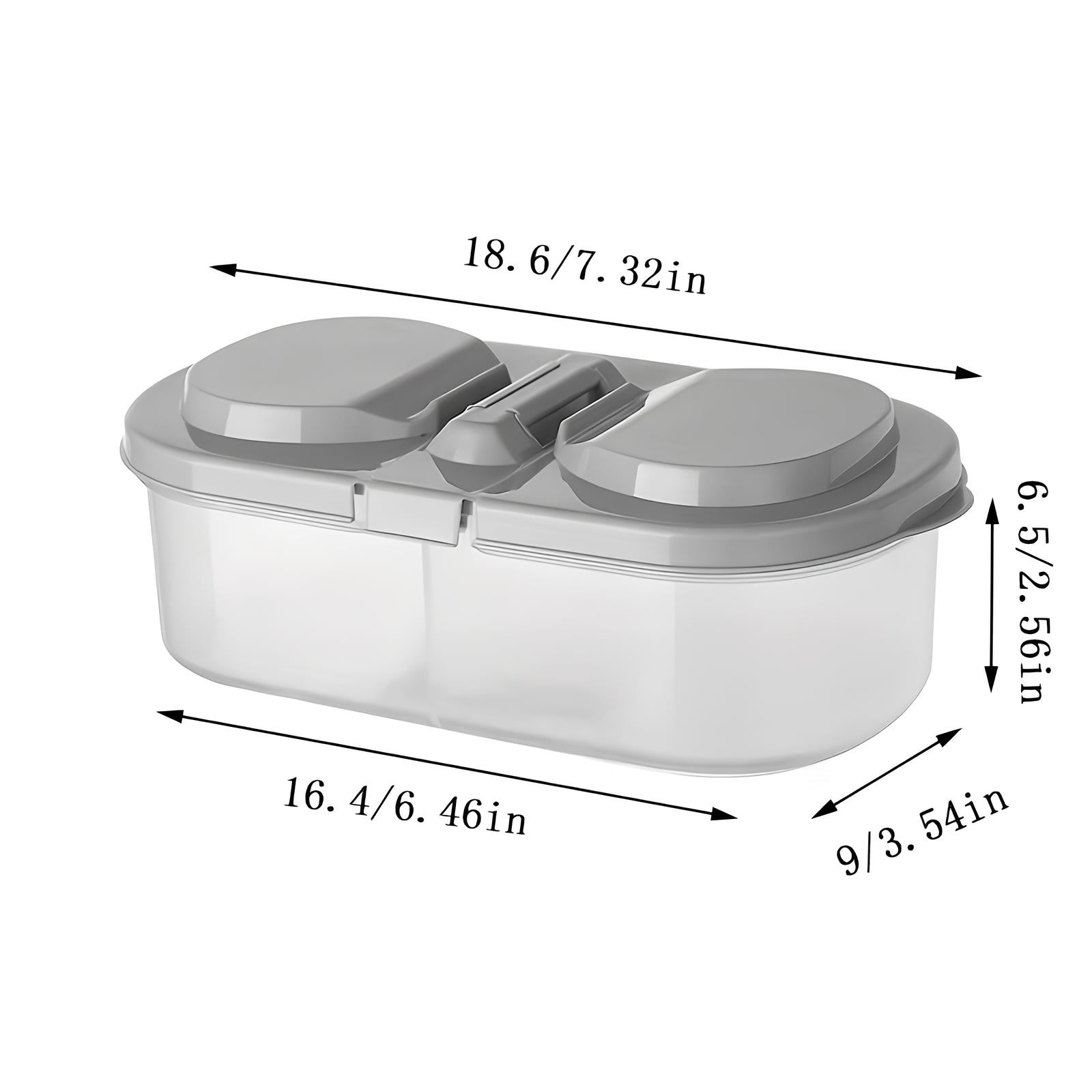 Boîte de Conservation Alimentaire Double Compartiment - UstensilesCulinaires