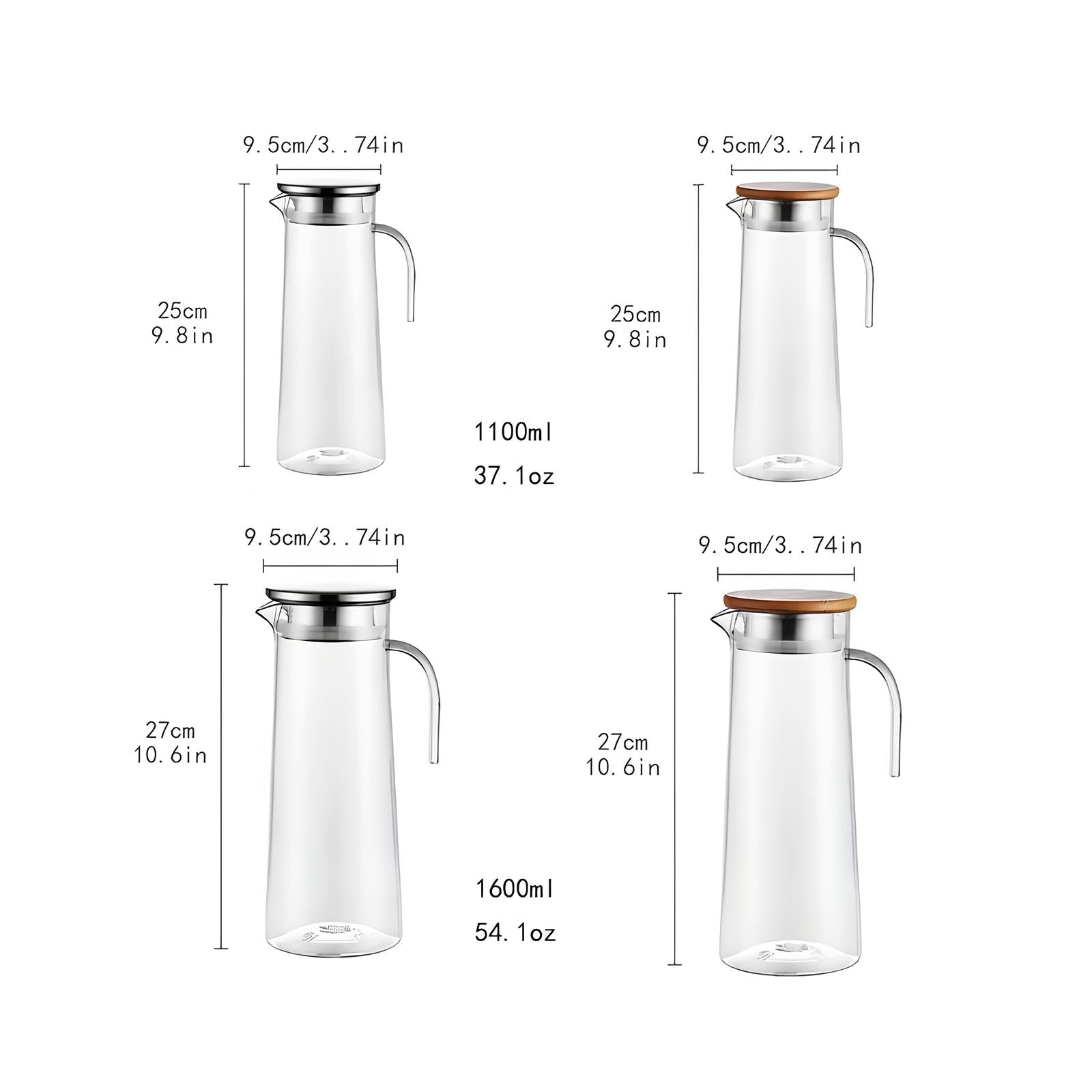 Carafe d'eau avec couvercle - UstensilesCulinaires