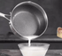 Stainless steel wok with non-stick coating