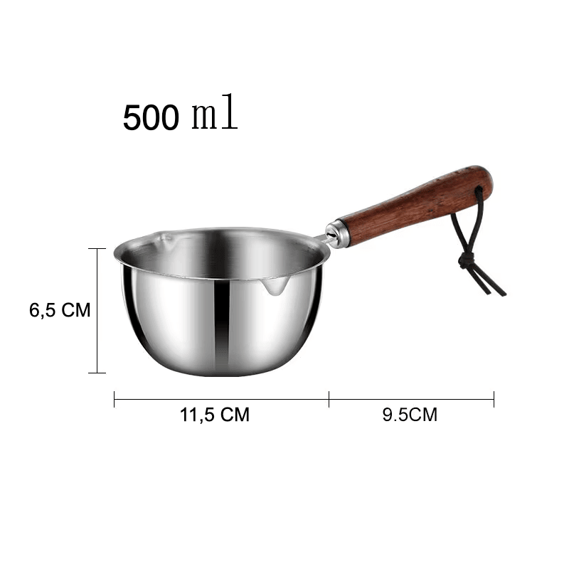 Stainless steel wok with non-stick coating