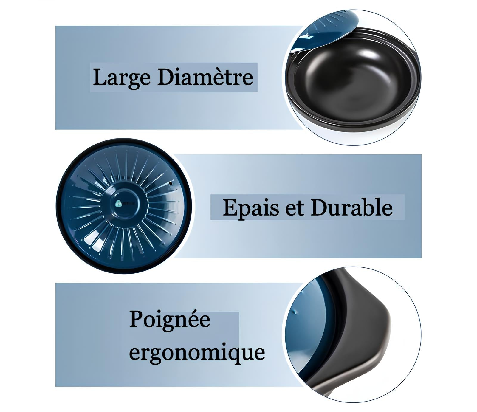 Cocotte en céramique peu profonde - UstensilesCulinaires