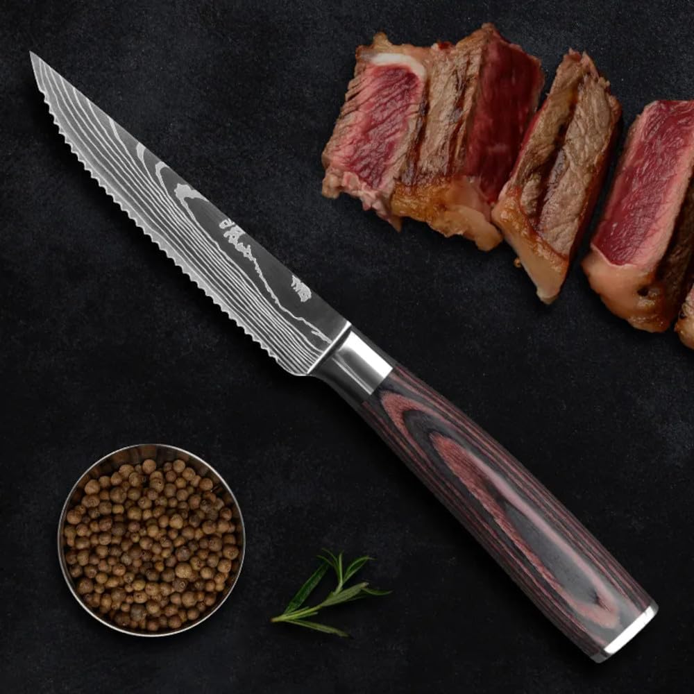 Couteau à steak d'exception en acier inoxydable - UstensilesCulinaires