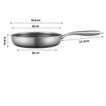 High-end stainless steel induction pan 