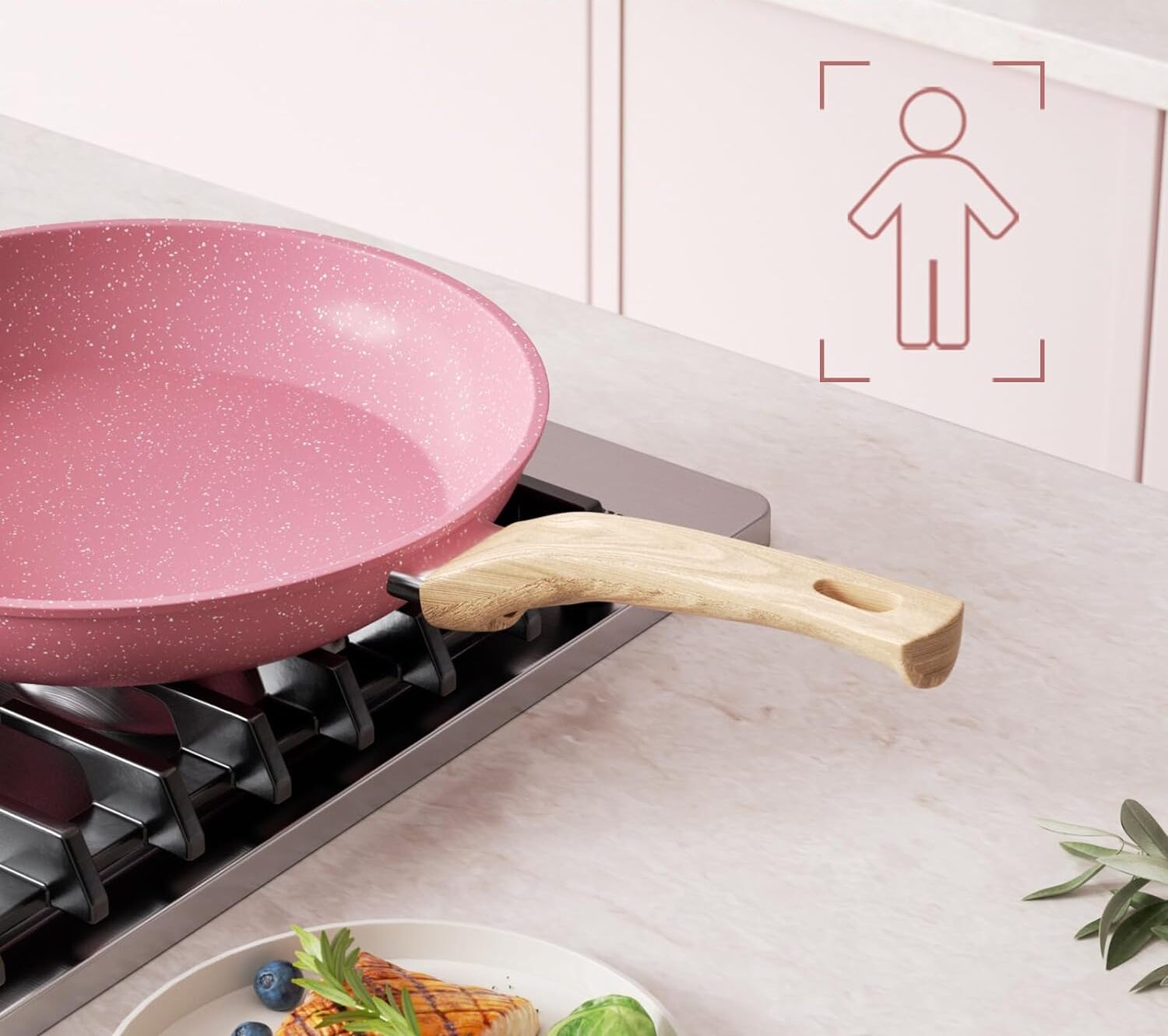 Dr.Green Extra 28 cm induction frying pan with lid