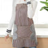 Striped Kitchen Apron with Hand Towel