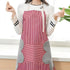 Striped Kitchen Apron with Hand Towel