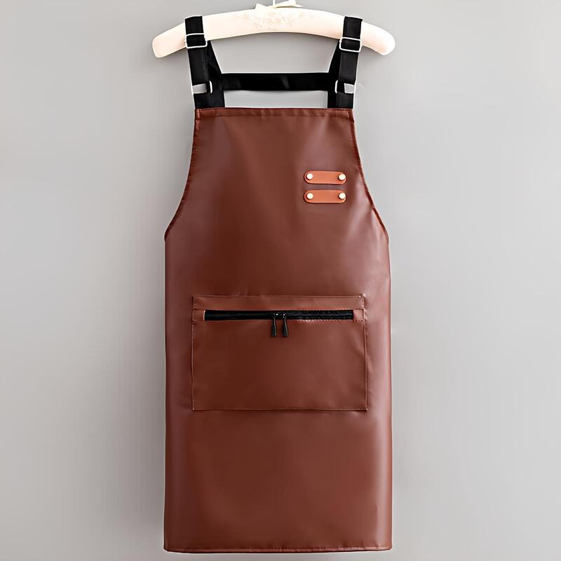 Adjustable Faux Leather Apron