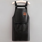 Adjustable Faux Leather Apron