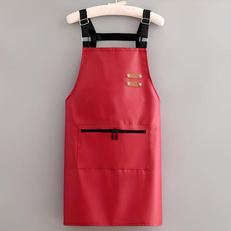 Adjustable Faux Leather Apron