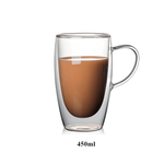 Tasse en Verre Borosilicaté Double Paroi - UstensilesCulinaires