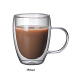 Tasse en Verre Borosilicaté Double Paroi - UstensilesCulinaires