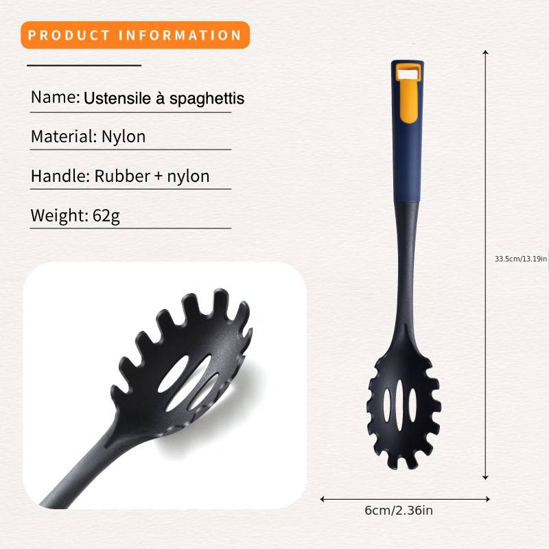 Ustensiles de cuisine en nylon noir - UstensilesCulinaires